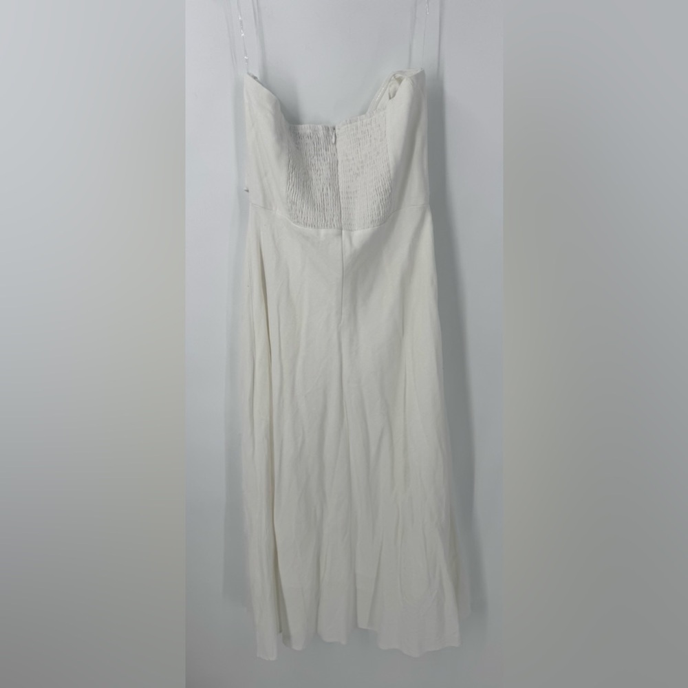 PETAL & PUP ROSETTA WHITE MIDI DRESS B3058 - Picture 7 of 7